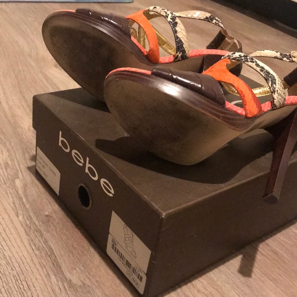 Bebe multi-print heel sandals - Picture 3 of 7